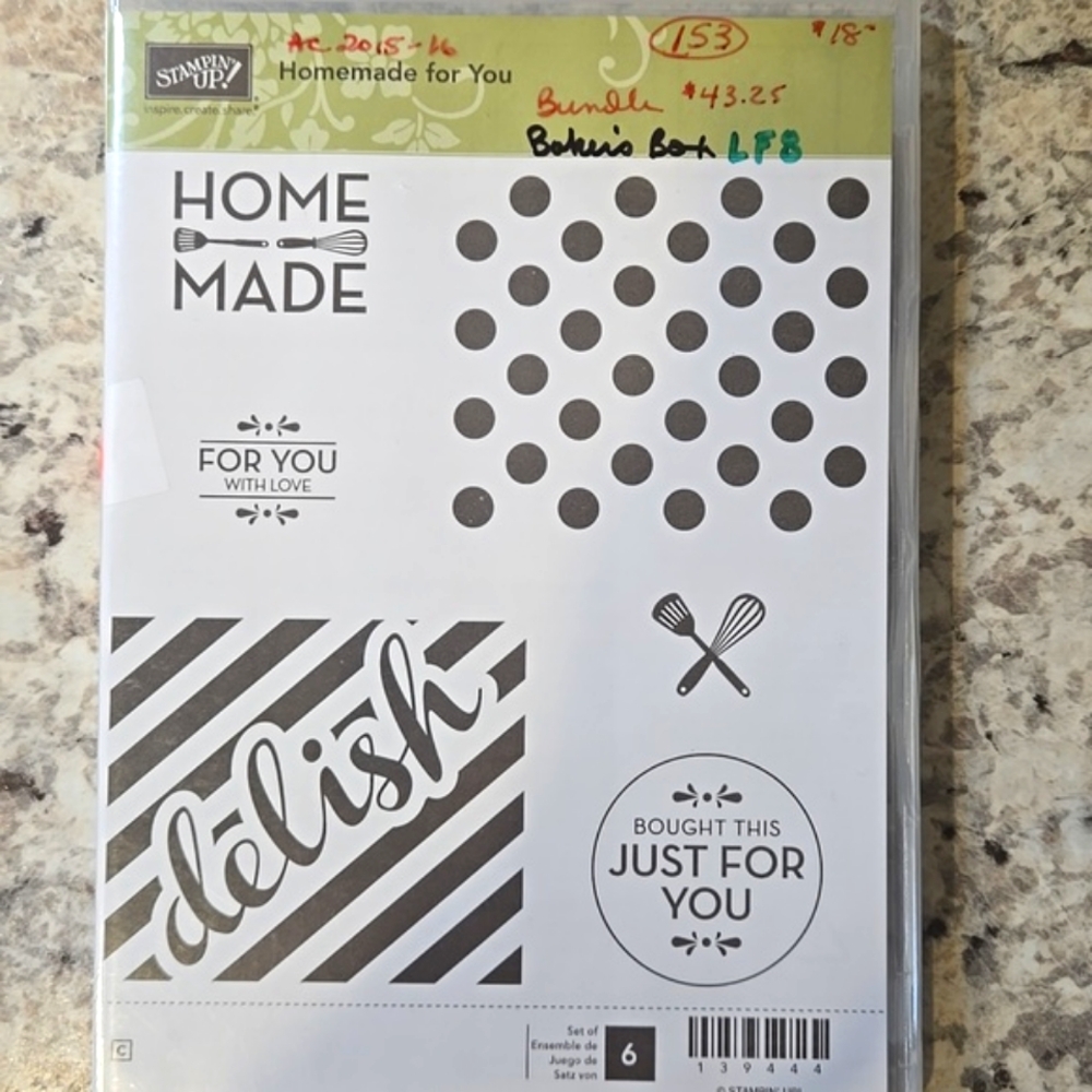 New Stampin' Up! Homemade For You Stamp Set & Bakers Box Thinlits Dies - Picture 3 of 7